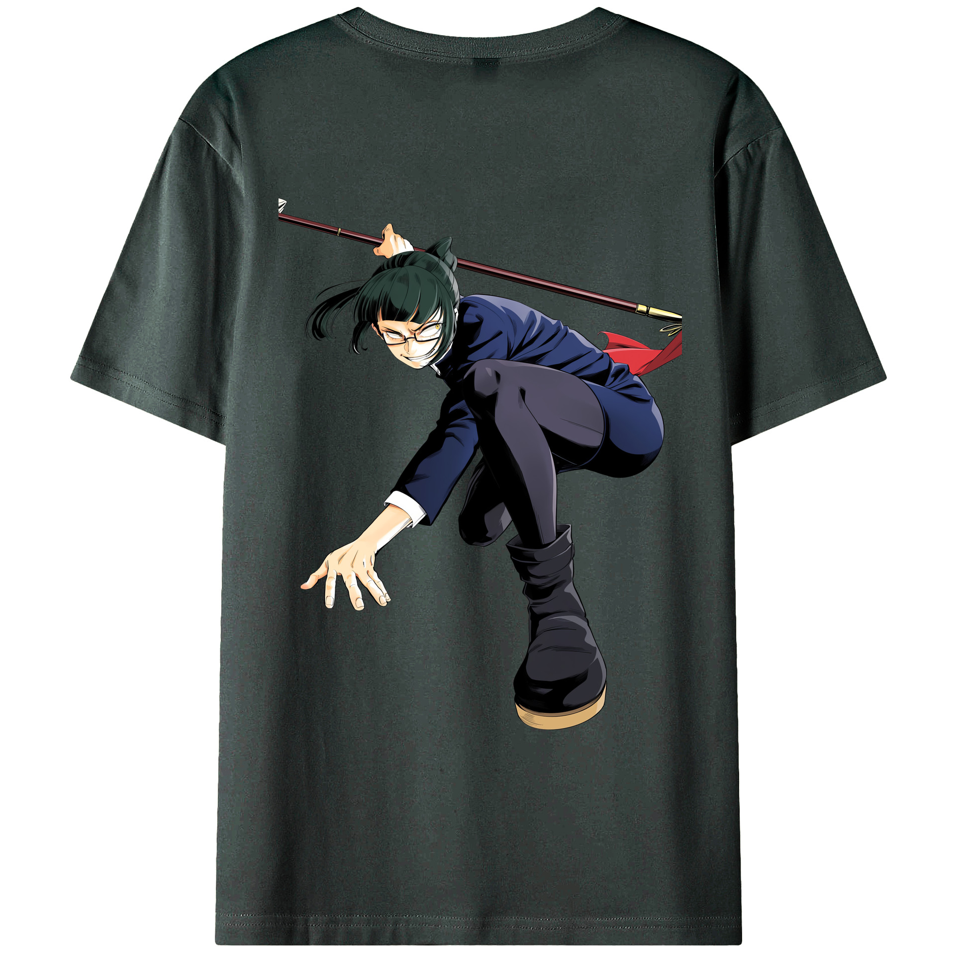 （画像用） 呪術廻戦 Jujutsu Kaisen 綿100％ メンズ半袖Tシャツ（バックプリント） 通気性